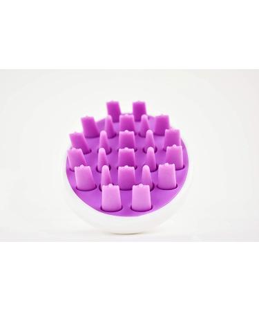 Zyllion Scalp Massager Dandruff Brush - Exfoliating Shampoo Scrubber for Hair Growth (Purple) - Buy Online on GoSupps.com