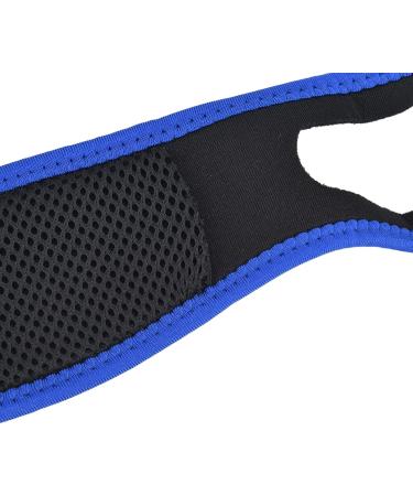 Adjustable Snoring Chin Strap for Men & Women - Comfortable Household Sleep Tool | Blue Black Nylon Headband - Buy Online on GoSupps.com