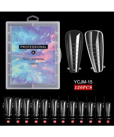 FEIlei Dual-Nail Forms Clear Nail Extension Tips Nail Gel Forms DIY Nails Manicure Tool B - Buy Online on GoSupps.com