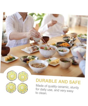 12 Pcs Seasoning Dish Large Sea Shells Porcelain Appetizer Dish Tasting Dishes Cereal Container Sushi Dipping Bowls Condiment Dish Sauce Container Ceramics Vinegar Dish re-usable 10.2X10.2X4CMx3pcs Assorted Colorx3pcs - Buy Online on GoSupps.com