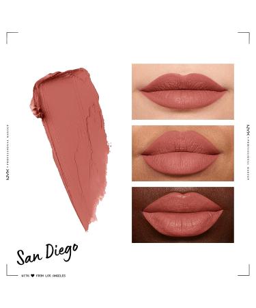NYX Soft Matte Lip Cream San Diego - Light Nude Liquid Lipstick 0.27 Fl Oz - Buy Online on GoSupps.com