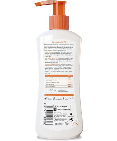 Calypso Press & Protect Sun lotion SPF6 (Pack of 2) 200 ml (Pack of 2) SPF 6 - Buy Online on GoSupps.com