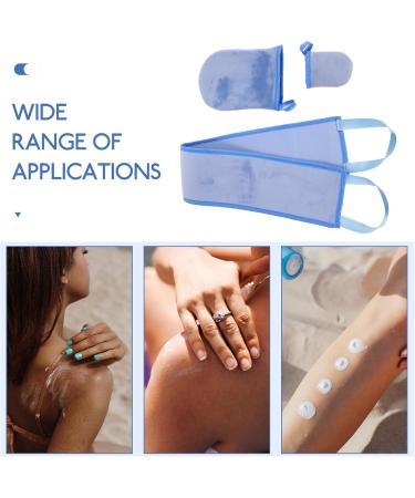 ARTIBETTER Moufles sans Doigts Bleu Bande Dorsale Moufles Doigts et en Tissu Pelucheux Kit Pratique pour Autobronzant Lotion Soin Peau Adultes et Femmes - Buy Online on GoSupps.com