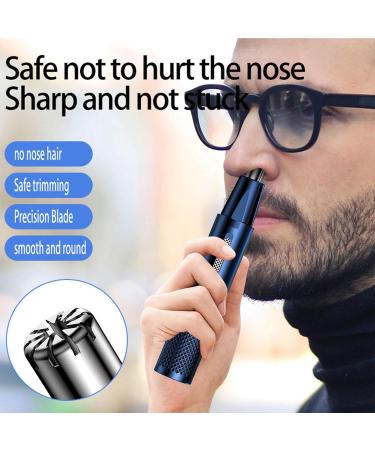 Shakven Nose And Ear Trimmer For Men | Eyebrow Trimmer For Men - Mens Nose Hair Trimmer Rechargeable 2 In 1 Hair Trimmer For Foot Beard Face Clip Hair Easy Cleansing Blue Nose Hair Tool - Buy Online on GoSupps.com