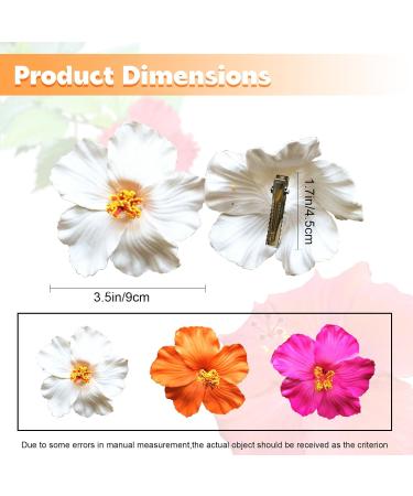 3 Pieces Hawaiian Plumeria Flower Hair Clips Frangipani Artificial Clips Foam Flower Clips for Women Bridal Wedding Luau Beach Tropical Party Decoration 3.15-3.54 Inch (Multi-color) - Buy Online on GoSupps.com