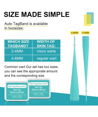 2-in-1 Skin Tag & Mole Remover Kit - Safe & Painless Removal for 2mm-8mm Sized Tags - Easy DIY at Home Green - Buy Online on GoSupps.com