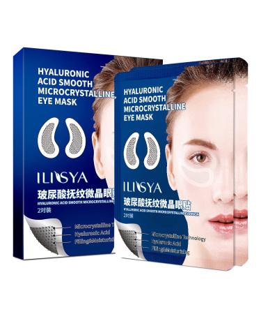 ROUSE Eye Patches Microcrystal Hyaluronic Acid Anti Aging Eye Mask for Puffy Eyes Dark Circles (2 Pairs)