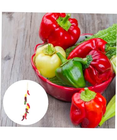 Zerodeko 3 Pcs Fake Chili Skewers Hanging Simulation Chili Pepper Pendant Fruit Decor Mini Decor Chinese Decor Plants Decor Artificiales Para Corn Ornament Vegetable Foam Wreath Colorfulx3pcs 56X5CMx3pcs - Buy Online on GoSupps.com