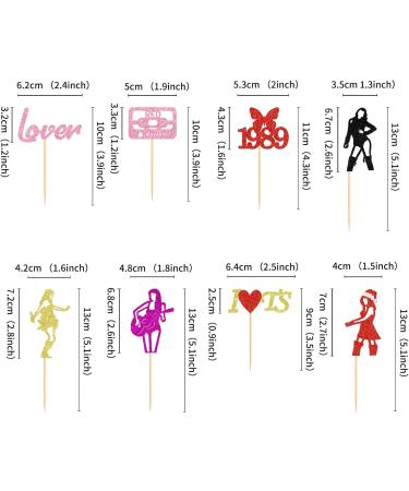 Keaziu 32PCS Music Singer Cupcake Toppers Popular Singer Cupcake Picks for Dance and I Love TS Legend Since 1989 Theme Party Birthday Party Decoration Supplies for Boys and Girls Singer 32 - Buy Online on GoSupps.com