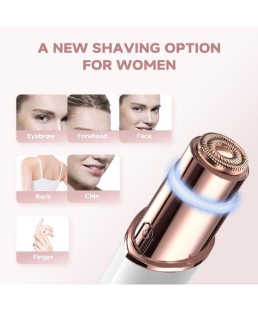 guRelax Facial Hair Remover(NEW) Facial Hair Removal for Women 2-in-1 Hair Removal Device Hair Remover for Face Woman Face Shaver/Trimmer with 2 Replacement Heads White(gen 3 Pro) - Buy Online on GoSupps.com