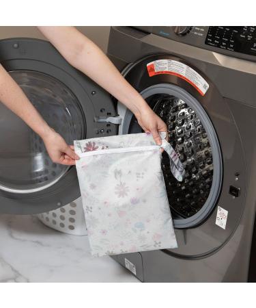 Bumkins Waterproof Wet Bag 12x14 - Floral | Washable & Reusable for Travel, Beach, Pool, Stroller, Diapers, Gym Clothes, Swimsuits, Toiletries - Buy Online on GoSupps.com