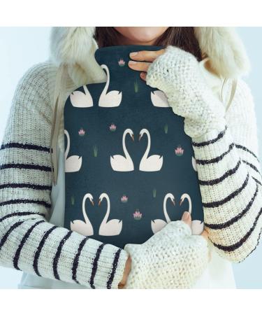 2L Swan Flower Hot Water Bottle - Pain Relief for Menstrual Cramps | PVC Heat & Ice Therapy | Warmers for Feet & Hands - International Shipping - Buy Online on GoSupps.com