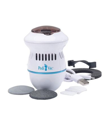 Rechargeable Electric Foot File PediVac - Callus Remover with Built-In Vacuum | Mess-Free Exfoliation for Feet | 2000 RPMs for Dead Skin Removal - Buy Online on GoSupps.com