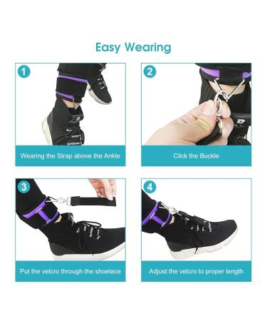 Adjustable Drop Foot Support Brace - Orthosis for Improved Gait & Ankle Stability | Reduce Cramps & Sprains - Buy Online on GoSupps.com