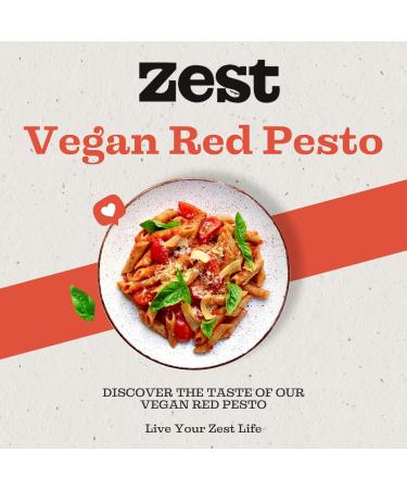 Zest Pesto Bundle 175g x 3 - Vegan Red, Basil, Coriander & Basil Pesto - Italian Recipe, Plant-Based - Buy Online on GoSupps.com