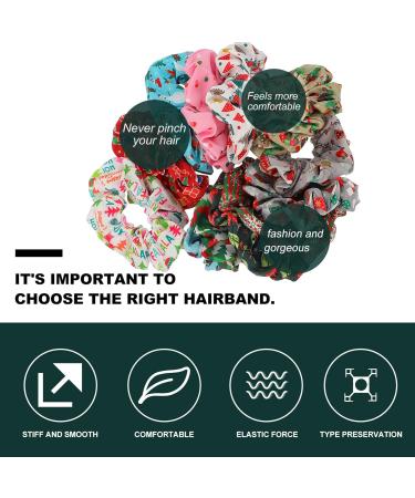 12-Piece Christmas Hair Band Set | Elastic Holiday Hair Ties & Accessories for Women & Girls - Buy Online on GoSupps.com