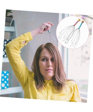 Healeved Dual Trigger Point Head Massager Tool - 6 Stk Stainless Steel Scalp Claw Scraper for Ultimate Relaxation - Buy Online on GoSupps.com