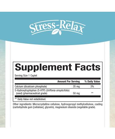 Natural Factors Stress-Relax 5-HTP 50mg Caplets for Emotional Well-Being - 60 Count - Buy Online on GoSupps.com