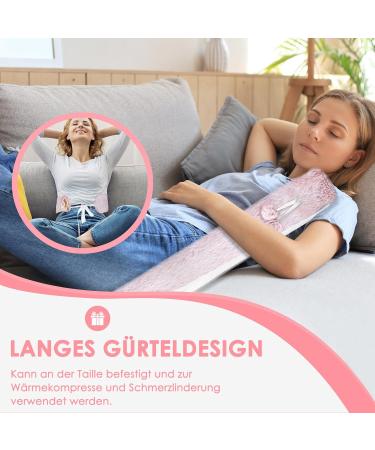 Bolei Extra Long Hot Water Bottle with Fluffy Cover | Leak-Proof Odorless 73cm Neck Heat Bottle - Perfect for Neck & Back Pain Relief | Ideal Christmas Gift for Men & Women - Pink - Buy Online on GoSupps.com