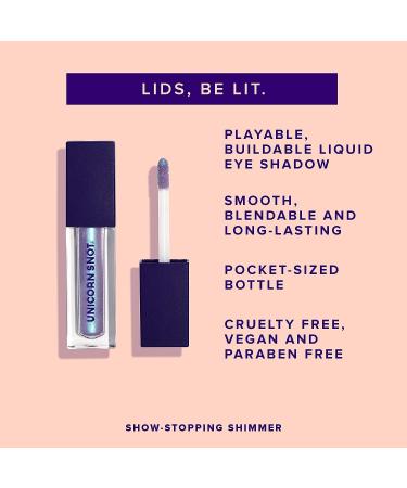 UNICORN SNOT Eyelighter - Glitter Liquid Eyeshadow for Long Lasting Sparkle - Cruelty Free - Gluten Free - 0.17oz (Slide/Moody Blue) - Buy Online on GoSupps.com
