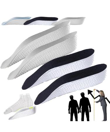 Orthopedic High Pads 2.0 Height-Lifting Insoles 2024 Orthopedic High Pads 1.0 (Black+Gray 1.38in) Black+gray 1.38in