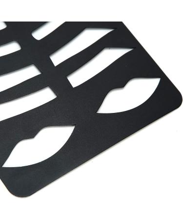  Kuuleyn Eyebrow and lip stencils trendy iron-on model. Eyebrow Shape Kit Makeup Shaper: 7 eyebrow and 1 lip shapes for people of different face shapes. Suitable for beginners men and women. - Buy Online on GoSupps.com