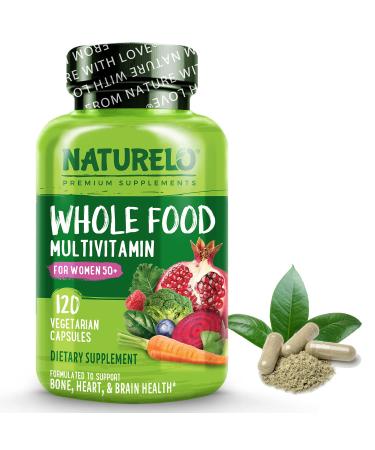 NATURELO Whole Food Multivitamin for Women 50+ 120 Vegetarian Capsules