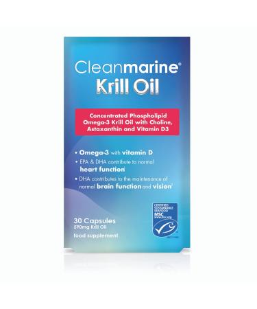 Cleanmarine Krill Oil Capsules 0.2 kg 5060102301790 30 count (Pack of 1)