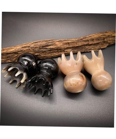 Collbath 1 STK OCTOPUS Massage Comb Premium Yak Horn Hair Growth Scalp Brush & Head Massager for Relaxation - Buy Online on GoSupps.com