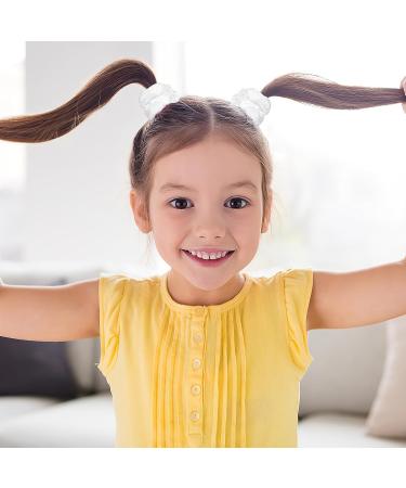 Beaupretty 5-Pack No Damage Hair Ties - Elastic Ponytail Holders for Women & Girls (White) - Soft Scrunchies for Effortless Style - Buy Online on GoSupps.com
