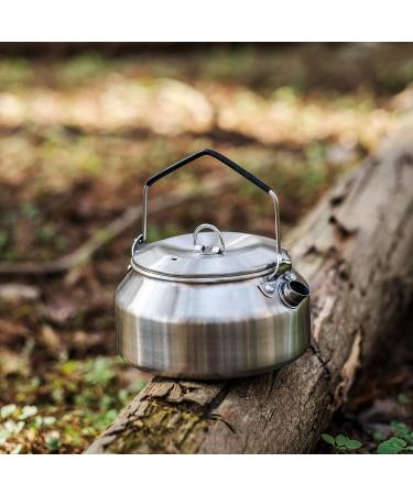 ThousWinds 1L Camping Kettle - Stainless Steel Tea Coffee Pot for Outdoor Hiking - Lightweight & Durable - Buy Online on GoSupps.com