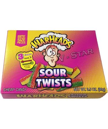 x 3 Box of WARHEADS Sour Twists 99g Theatre Box USA Candy Sweets - Buy Online on GoSupps.com