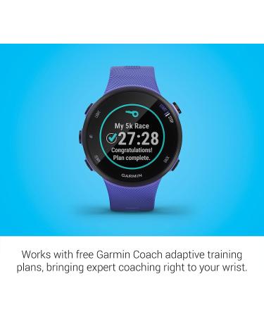 Garmin Forerunner 45s  39MM Easy-to-Use GPS Running Watch with Garmin Coach Free Training Plan Support  Purple Purple 45s Watch - Buy Online on GoSupps.com