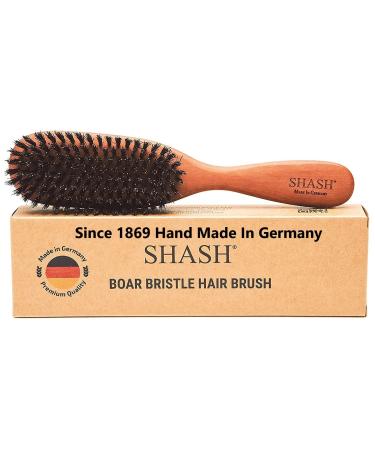 Since 1869 Hand Made in Germany - The Classic 100% Boar Bristle Hair Brush  Suitable For Thin To Normal Hair - Naturally Conditions Hair  Improves Texture  Exfoliates  Soothes and Stimulates the Scalp