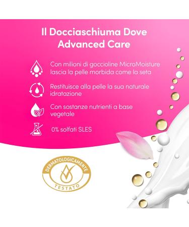  Dove Dove Brightening Shower Bath Hydrating Shower Bath Delicate Formula on Skin Microbiome with Plant Moisturizing Agents SLES Sulfate Free Men and Women Shower 225ml - Buy Online on GoSupps.com