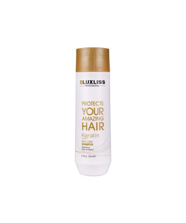 Luxliss Keratin Daily Care Shampoo 8.4 Fl Oz Pack of 2 - For Strong and Silky Hair - Buy Online on GoSupps.com