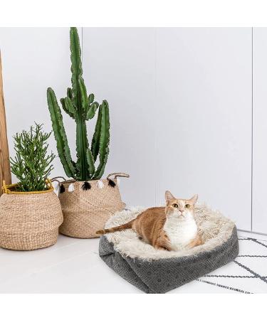 PUPTECK Self Warming Cat Bed - Plush Thermal Mat for Cats & Small Dogs - Non-Slip, Soft & Cozy - Khaki - Buy Online on GoSupps.com