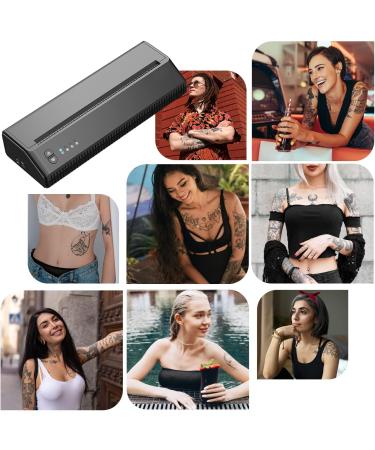 BCETASY Cordless Thermal Tattoo Printer - Portable Rechargeable Stencil Printer for iOS Android, 10pcs Paper Included - Buy Online on GoSupps.com
