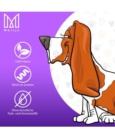 Mersjo Dog Snacks - 2000g Training Treats for All Breeds | Gently Dried Meat Delicacies & Liquorice Mix (4 Pack) - Ideal for Training & Rewards - Buy Online on GoSupps.com