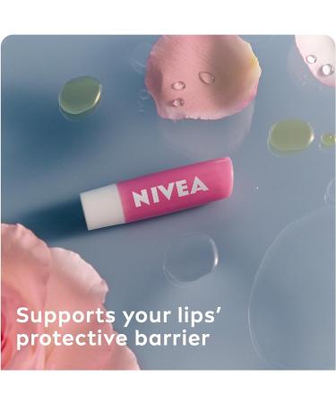 NIVEA Soft Rose Lip Balm (4.8g) - Shea Butter, Natural Oils, and Vitamins for 24h Moisture, Natural Rosiness - Buy Online on GoSupps.com
