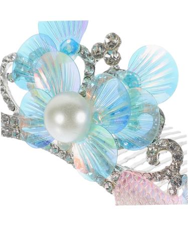 NUSITOU Rhinestone Comb Girl Hair Accessories Girl Hair Comb Clip Flower Girl Headpiece Metal Headpiece Headdresses for Women Crown Hair Comb Women Crown Hairpiece Crown Hairpin - Buy Online on GoSupps.com