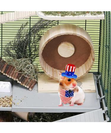 CooShou 4th of July Pet Costume Set - Uncle Sam Rabbit & American Flag Hat, Bandana for Guinea Pig, Rabbit, and Small Animals (L) - Buy Online on GoSupps.com
