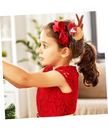 FRCOLOR 6 Pairs Christmas Hair Clips Animal Horns Hair Clip Reindeer Ear Hair Clips Santa Hair Clip Mini Mushroom Kid Hair Accessories Antler Ear Hairpins Child Pine Cones Antlers Abs - Buy Online on GoSupps.com