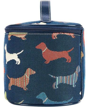 Buy Signare Tapestry Toiletry Bag for Women - Garden Flower & Dachshund Makeup Bag | International Shipping Available - Buy Online on GoSupps.com
