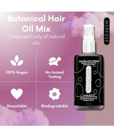 Morfose Ossion Keratin Hair Serum - Silky-Smooth Curls Reduces Frizz Promotes Shiny & Healthy Hair - 75 ml - Buy Online on GoSupps.com