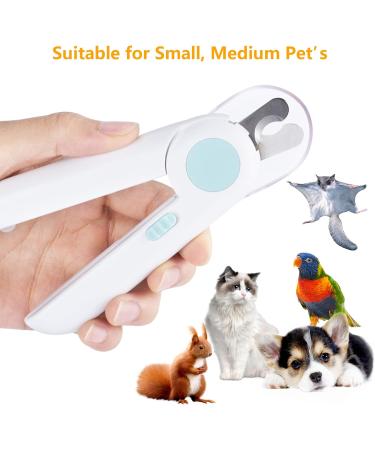 Ninonly Claw Scissors for Dogs & Cats | LED Nail Clippers with Protective Device | Nail Cutter & Files for Medium & Small Pets - Buy Online on GoSupps.com