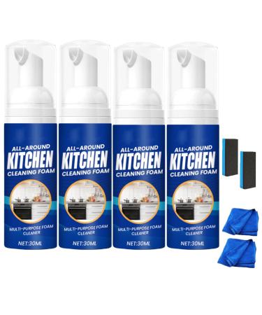 2024 New Kitchen Foam Cleaner Japanese Multi-Purpose Cleaner Spray Multi-Purpose Cleaner Kitchen Cleaning Foam (4pcs)
