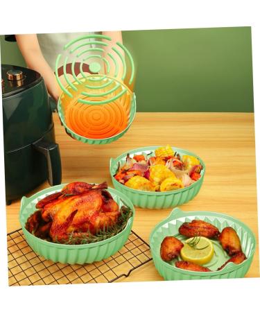 Alipis Round Pan Baking Pans Roasting Pan Airfryer Rubber Liners Silicone Pot Liner Accessories Washable - Buy Online on GoSupps.com