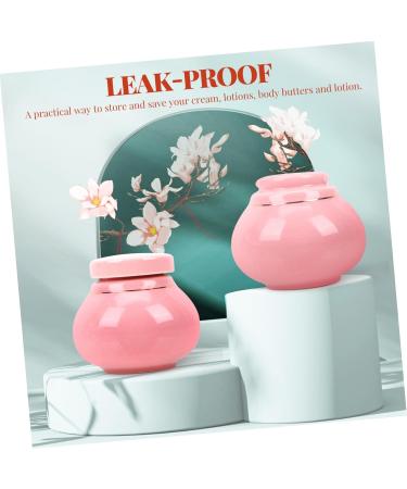 Housoutil Storage Bottle Cans Face Hand Ceramic Mini Cream Jar Mini Food Containers Household Cream Jar Makeup Lipstick Household Ointments Jar Samples Pink Ceramics Sunscreen Travel Lotion 6x5.5cm Pink - Buy Online on GoSupps.com