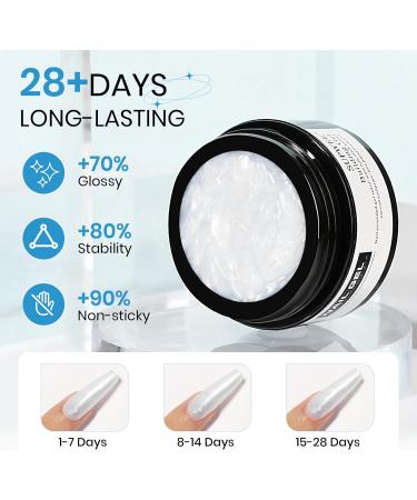  SUPWEE Solid Builder Gel for nails non-stick 3D 14g pearly white for nail extensions sculpting DIY salon - Buy Online on GoSupps.com